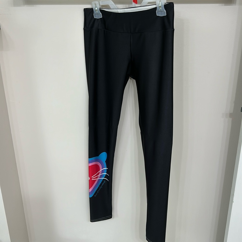 Spring cat leggings, size L 😻